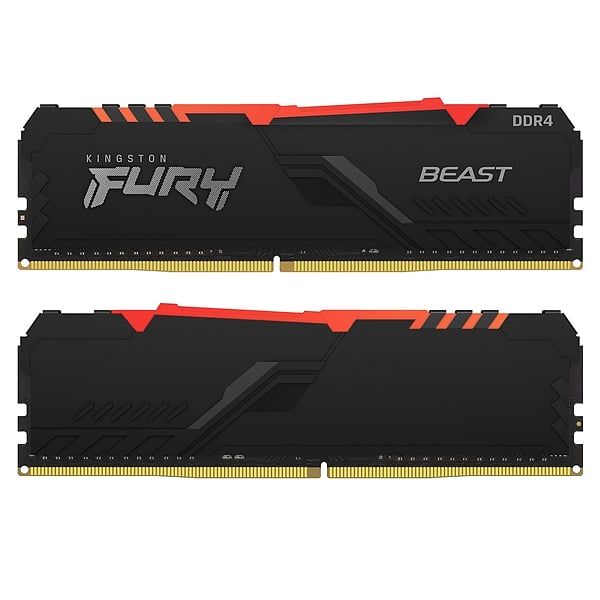 Kingston Fury Beast RGB DDR4 64GB 4x16GB 2666MHZ CL16  Memoria RAM
