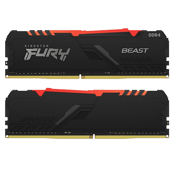 Kingston Fury Beast RGB DDR4 64GB 4x16GB 2666MHZ CL16  Memoria RAM