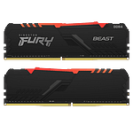 Kingston Fury Beast RGB DDR4 64GB 4x16GB 2666MHZ CL16  Memoria RAM