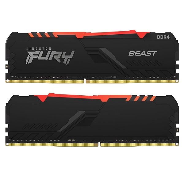 Kingston Fury Beast RGB DDR4 16GB 2666MHZ CL16  Memoria RAM