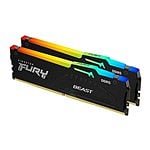 MEMORIA KINGSTON FURY BEAST RGB DDR5 32GB KIT2 5600MHZ  CL40