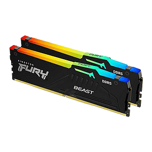 MEMORIA KINGSTON FURY BEAST RGB DDR5 32GB KIT2 5600MHZ  CL40