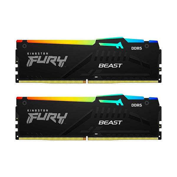 Kingston Fury Beast RGB 16GB 2x8GB DDR5 4800MHZ CL38  RAM