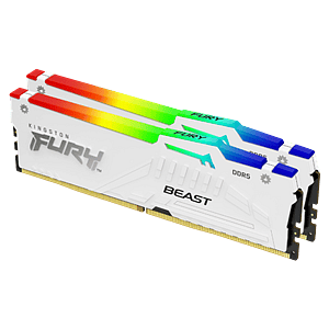 Kingston Fury Beast RGB 64GB 2x32GB  Memoria RAM DDR5 6000MHz CL30 Blanca