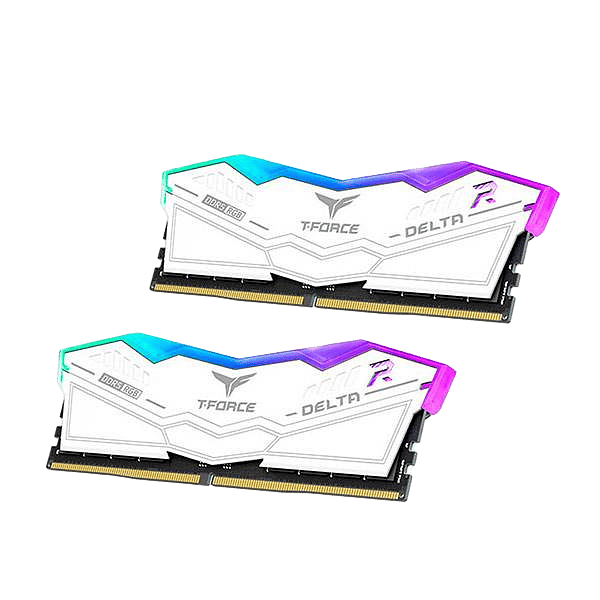 Team Group Delta RGB DDR5 32GB 2x16GB 7200MHz Blanca  RAM