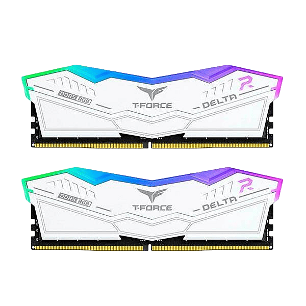 Team Group Delta RGB DDR5 32GB 2x16GB 7600MHz Blanca  RAM