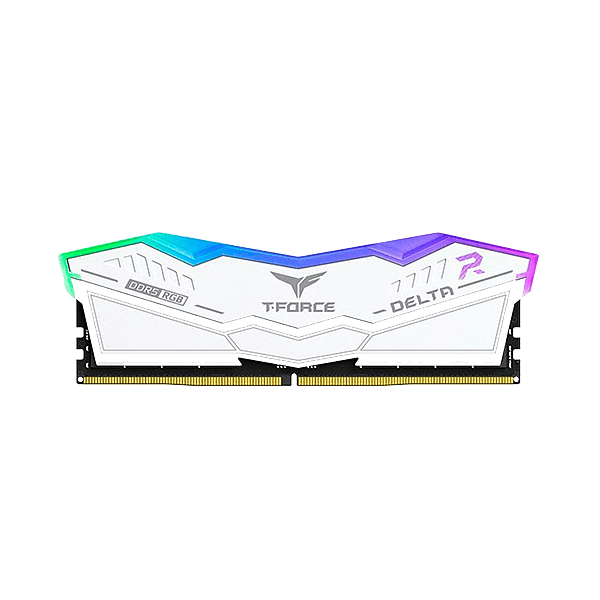 Team group TForce Delta RGB 32GB 2x16GB RAM DDR5 7800MHZ Blanco CL38
