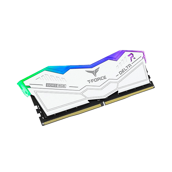 Team group TForce Delta RGB 32GB 2x16GB RAM DDR5 7800MHZ Blanco CL38