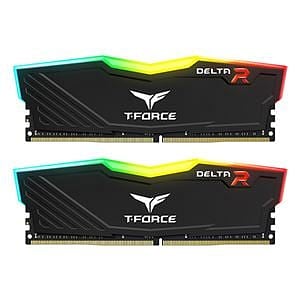 Team Group Delta DDR4 8GB PC425600 3200Mhz RGB Negra C16  Memoria RAM