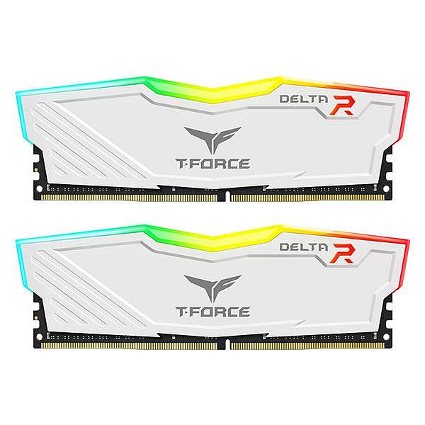 Team Group Delta DDR4 8GB PC425600 3200Mhz RGB Blanco C16  Memoria RAM