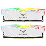 Team Group Delta RGB 16GB 2x8GB  RAM DDR4 3200MHZ CL16 Blanca