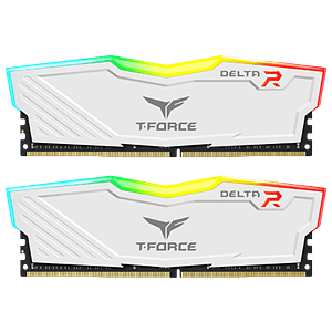 Team Group Delta RGB 16GB 2x8GB  Memoria RAM DDR4 3600MHZ Blanca CL18