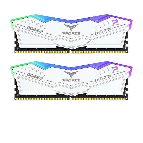Team Group Delta RGB 64GB 2x32GB  RAM DDR5 6400MHZ CL32 Blanca