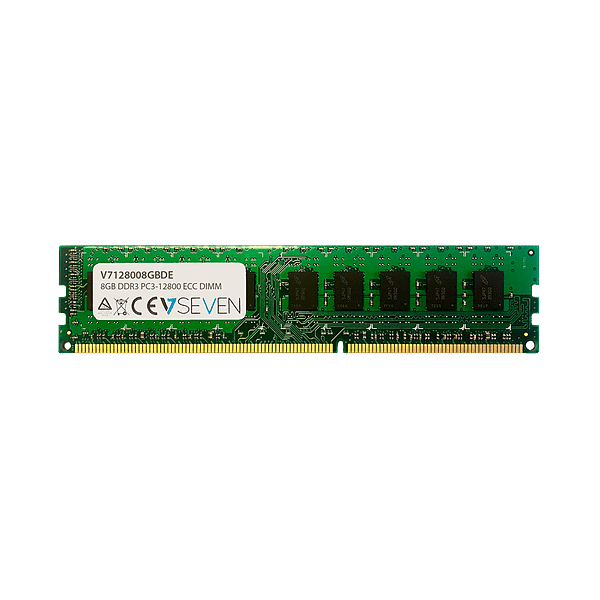 V7 8GB Memoria RAM DDR3 1600MHz CL11 15V ECC DIMM V7128008GBDE
