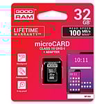 GOODRAM Micro SD 32GB M1AA CL10 UHSI  adaptador  Memoria