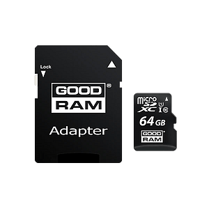 GOODRAM Micro SD 64GB M1AA CL10 UHSI  adaptador  Memoria