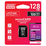 GOODRAM Micro SD 128GB M1AA CL10 UHSI  adaptador  Memoria