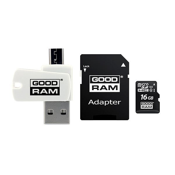 GOODRAM Micro SD 16GB M1A4 CL10 UHSI  lector  Memoria