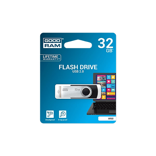 GOODRAM Pendrive 32GB UTS2 USB 20 Negro  Memoria