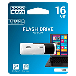 GOODRAM Pendrive 16GB UCO2 USB 20 BlancoNegro  Memoria