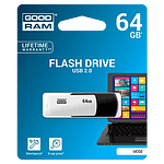 GOODRAM Pendrive 64GB UCO2 USB 20 BlancoNegro  Memoria GOODRAM Pendrive 64GB UCO2 USB 20 BlancoNegro  Memoria