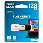GOODRAM Pendrive 128GB UCO2 USB 20 BlancoNegro  Memoria