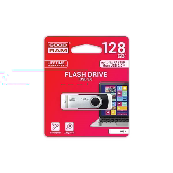 GOODRAM Pendrive 128GB UTS3 USB 30 Negro  Memoria