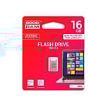 GOODRAM Pendrive 16GB UPO3 USB 30 Plateado  Memoria