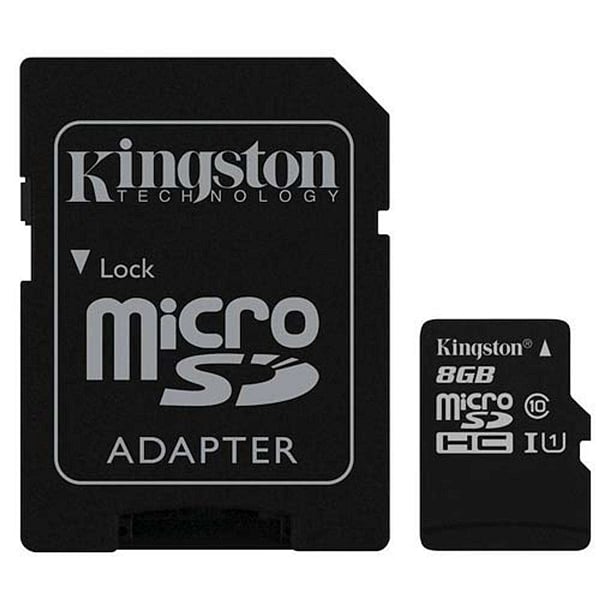 Kingston MicroSDHC Clase 10 UHSI 8GB cad  Memoria Flash