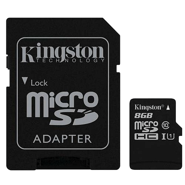 Kingston MicroSDHC Clase 10 UHSI 8GB cad  Memoria Flash
