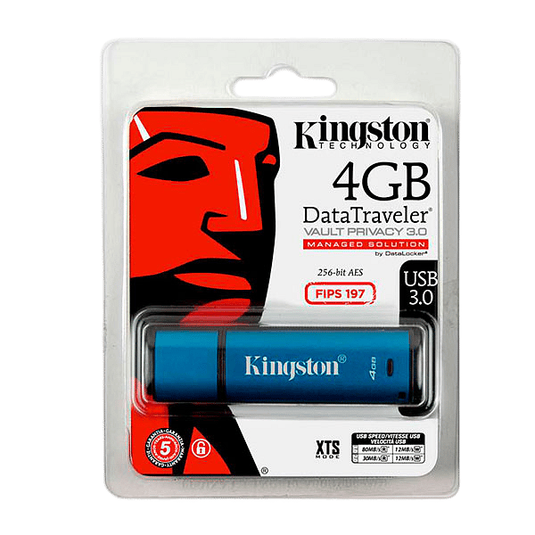 Kingston DataTraveler Vault Privacy 30 4GB  PenDrive