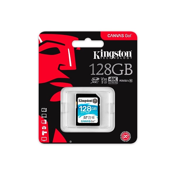 Kingston Canvas Go SDXC 128GB  Memoria Flash