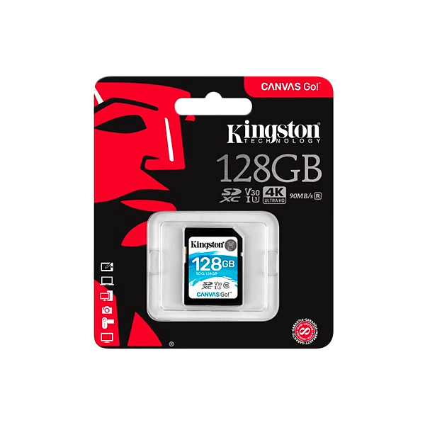 Kingston Canvas Go SDXC 128GB  Memoria Flash