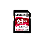 Kingston Canvas React SDXC 64GB  Memoria Flash