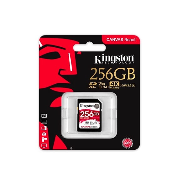 Kingston Canvas React SDXC 256GB  Memoria Flash