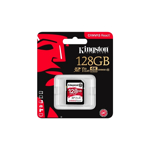 Kingston Canvas React SDXC 128GB  Memoria Flash