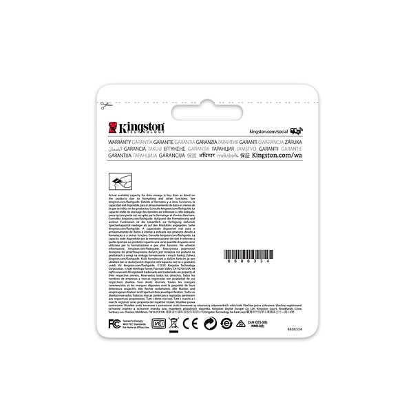 Kingston Canvas Select SDHC 64GB  Memoria Flash