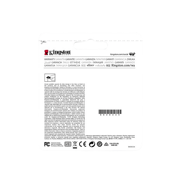Kingston Canvas Select SDHC 128GB  Memoria Flash