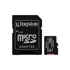 Kingston Canvas Select Plus 512GB Micro SD  Adapt  Tarjeta