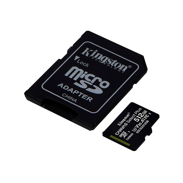Kingston Canvas Select Plus 512GB Micro SD  Adapt  Tarjeta