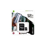 Kingston Canvas Select Plus 512GB Micro SD  Adapt  Tarjeta