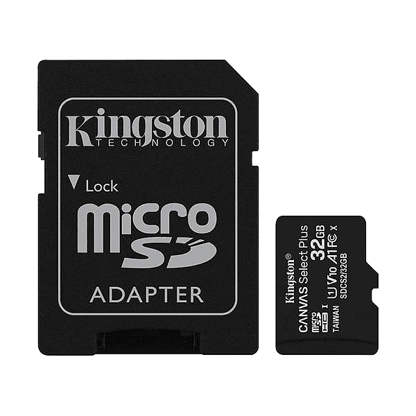 Kingston CANVAS Select Plus 32GB microSD HC con Adaptador
