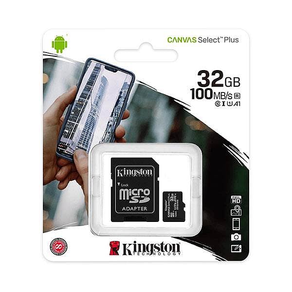 Kingston CANVAS Select Plus 32GB microSD HC con Adaptador
