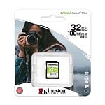 Kingston Canvas 32GB 100MBs  Tarjeta SD