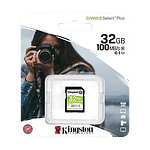 Kingston Canvas 32GB 100MBs  Tarjeta SD