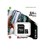 Kingston Canvas 64GB Clase 10 UHS cAdap  Tarjeta MicroSD
