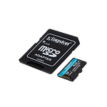 Kingston Canvas Go Plus 512GB  Tarjeta microSD UHSI U3 V30 A2 Memoria Clase 10 170MBs con Adaptador