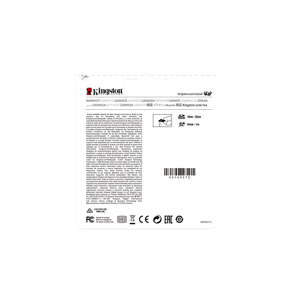 Kingston Canvas Go Plus 512GB  Tarjeta microSD UHSI U3 V30 A2 Memoria Clase 10 170MBs con Adaptador
