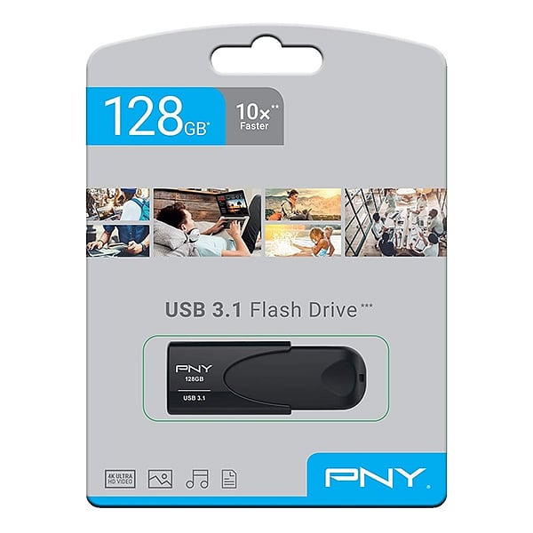 PNY 128GB ATTACHE 4  USB 31 80MBS  Pendrive