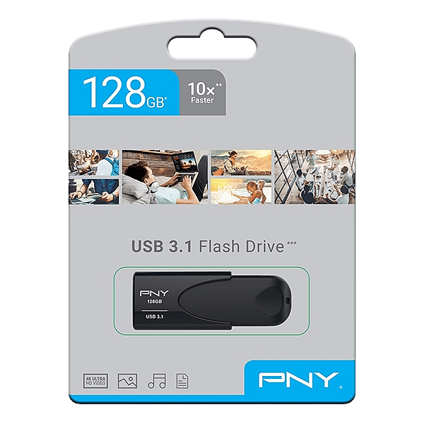 PNY 128GB ATTACHE 4  USB 31 80MBS  Pendrive